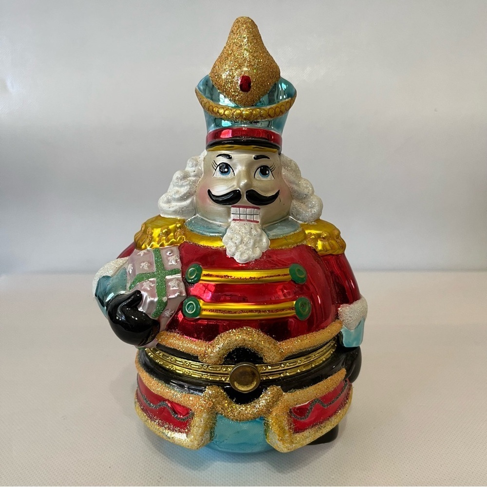 Christopher Radko Jolly Nutcracker Hinged Keepsake Box 2004